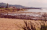 02 Largs - beach, Pencil Monument, marina